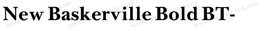 New Baskerville Bold BT字体转换